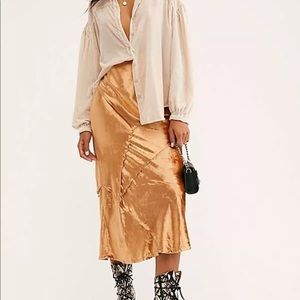$25 TODAY ONLY Free people serious swagger midi skirt